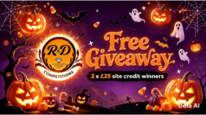 Free Giveaway 2 x £25 site credit Auto Draw 31st Oct